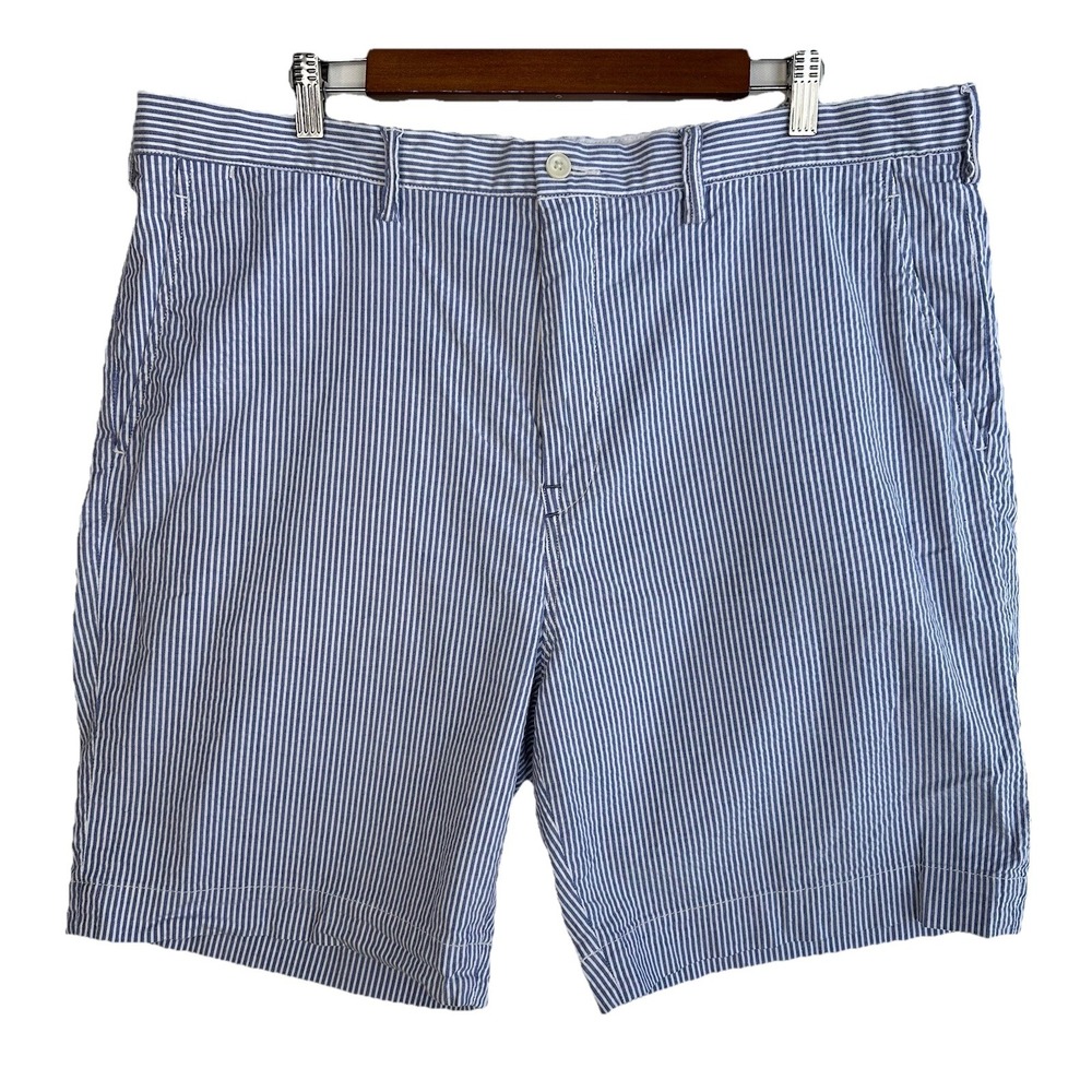 Polo Ralph Lauren Pony Stretch Classic Fit Seersucker Striped Golf Shorts 40 x 9